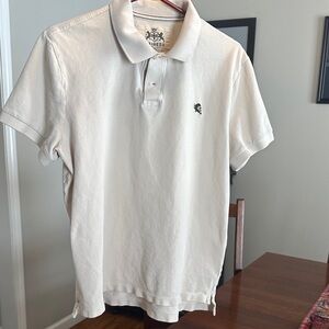 Express Men's Cream Polo Shirt